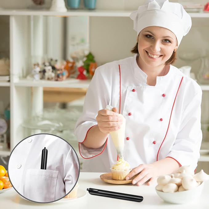 Scraper Tool Kitchen, Bread Crumb Catcher, Portable Stainless Steel Table Serveware Crumbers, Server Accessories for Waitress, Waiters, Restaurant Table Clean Tool Accessories (20 PACK, Black)