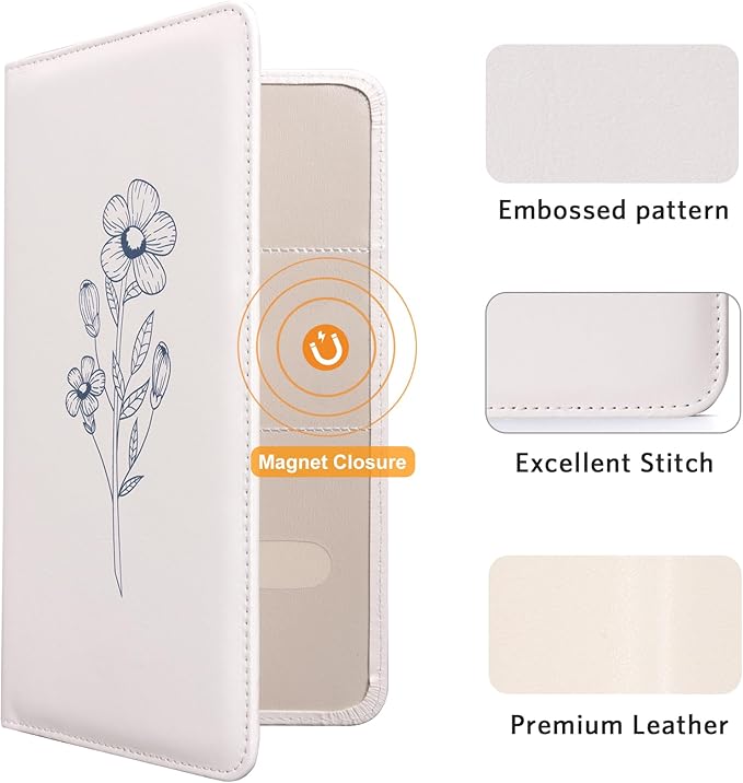 CoBak Car Registration and Insurance Holder - Vehicle Glove Box Car Organizer,Auto Truck Comparment Accessories Case with Magnetic Closure for Essential Document,Driver License,Cards