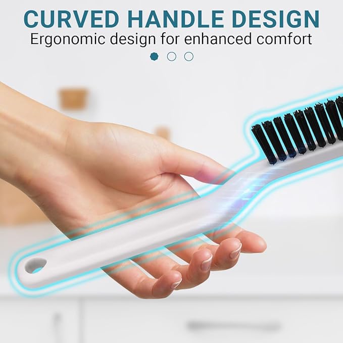 11PCS Crevice Cleaning Brush Set, Hard Bristle Gap Cleaning Tool, Deep Clean Brush for Kitchen Bathroom Sink Grout Corner Crevice & Tight Spaces