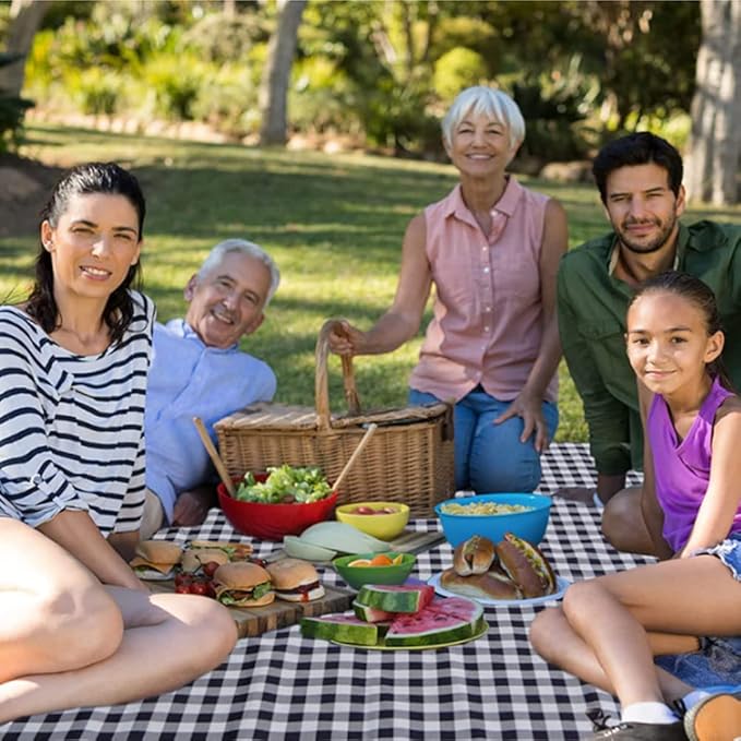 Picnic Beach Blanket, Picnic Mat 80x60in Waterproof Foldable, Family Mat, Portable Large Picnic Blankets for Travel, Hiking, Music Festival