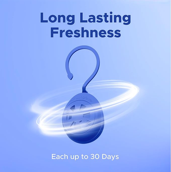 Air Jungles Shoes Deodorizer Ball 6 Count, Ocean Scent, Odor Remover Balls for Sneakers, Gym Bags, Lockers, Closets, Hampers, and Drawers. Essential Oil Provides Natural Freshness