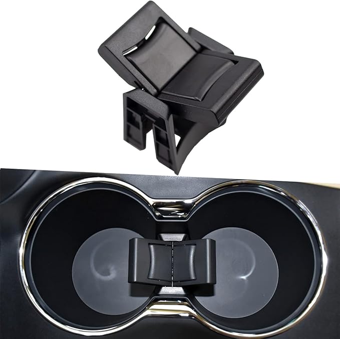 RLB-HILON Cup Holder Insert Divider Compatible with Toyota Highlander 2014 2015 2016 2017 2018 2019 2020 Year
