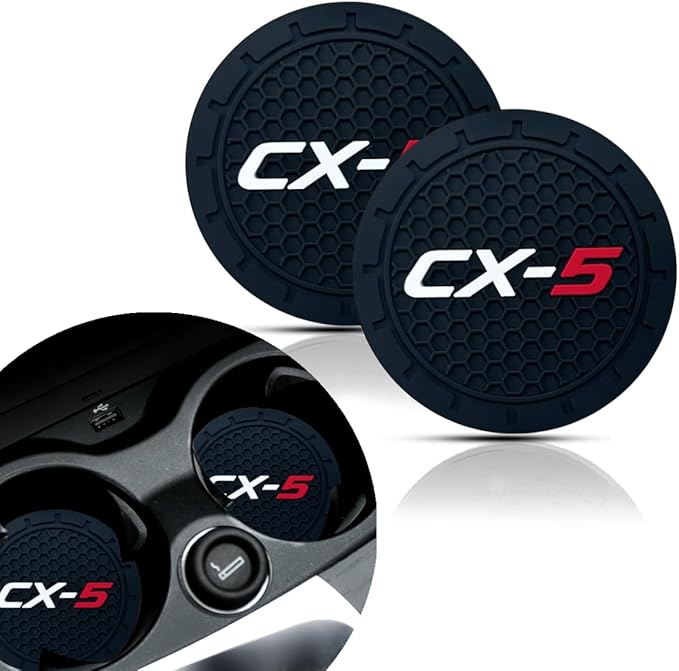 Car Cup Holder Coasters, 2PCS 2.75 Inch Coasters for Mazda CX5 Accessories