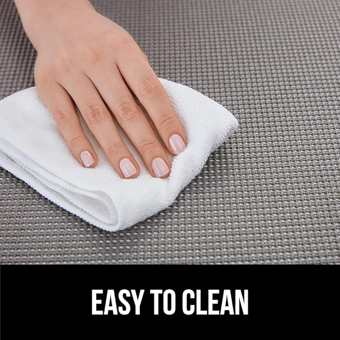 GORILLA GRIP powerGRIP Drawer Shelf and Cabinet Liner, Thick Strong Hold, Non-Adhesive Liners Protect Kitchen Cabinets and Cupboard, Bathroom Drawers, Easy Install, Breathable Mat, 20" x10', Beige