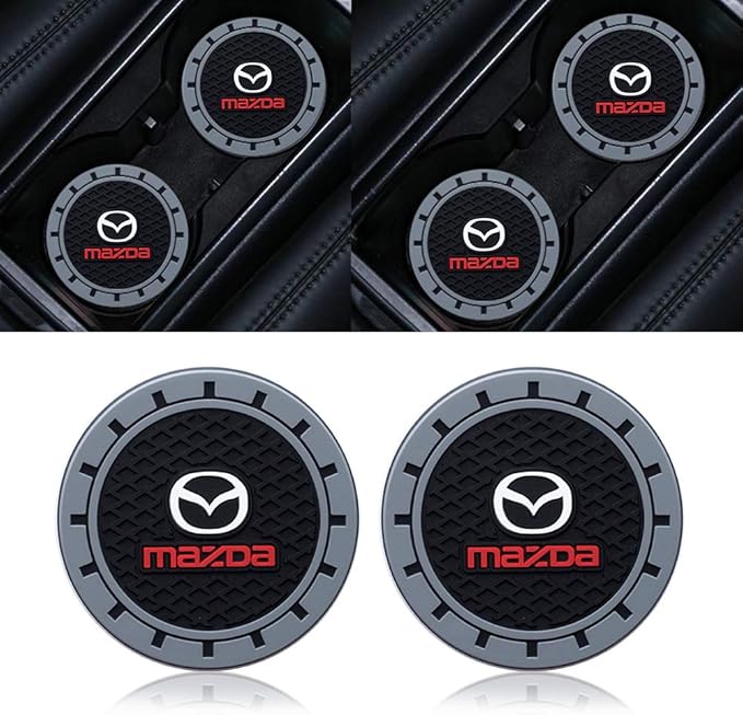 Cup Holder Insert Coaster Fit Mazda M2 M3 M5 M6 MX5 RX7 RX8 A8 CX9 MX6 R3 CX-5 CX-7 CX-8,Anti Slip Car Cup Coaster Interior Accessories