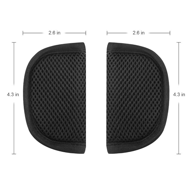 Accmor Car Seat Straps Shoulder Pads for Baby Kids, Soft Car Seat Strap Covers, Seat Belt Covers for Car Seats, Pushchair, Stroller