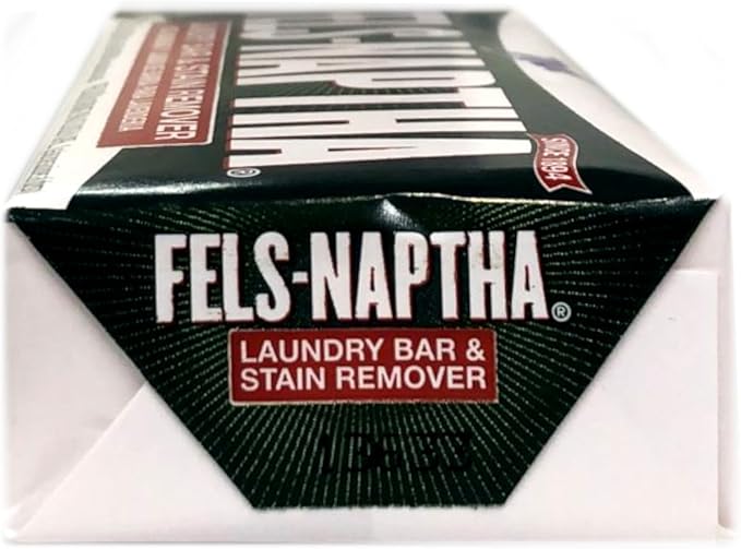 Fels Naptha Laundry Bar and Stain Remover, 5 Ounce Pack of 4