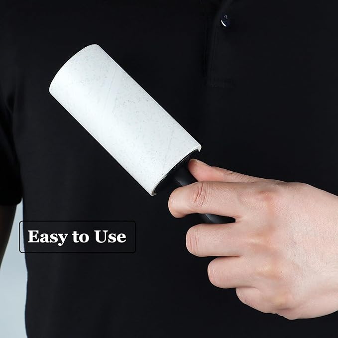 4 inch Lint Roller Refills for Amazon PetLovers Evercare Albatross and More Standard Lint Rollers, Extra Sticky 90 Sheets per Refill, Pack of 4 Rolls, 360 Sheets Total (1 1/2 inch Inside Dia.)