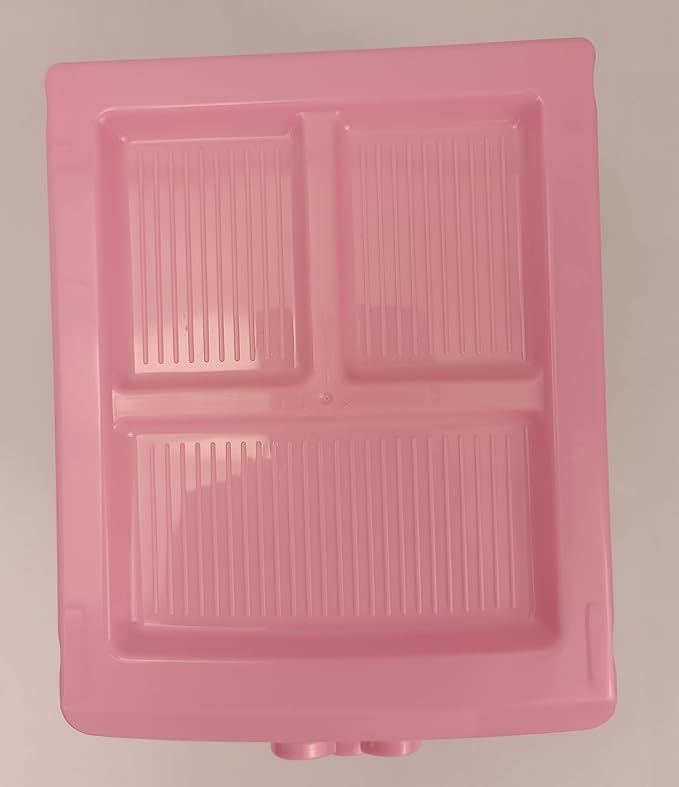 Lovely Girls Multi-layers Desktop Plastic Storage Box Cute Locker Decor Mini Drawer Organizer, Cute Plastic Dresser Kawaii Drawers for Bathroom, Dorm, Desk, Home, Office (Pink 3 Layers)