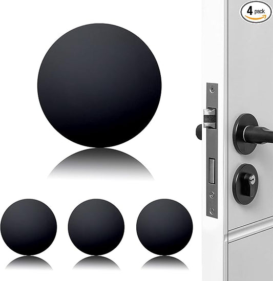 XoYoZo Door Stoppers Wall Protector Buffer Guard Doorknob Door Handle Bumper Self Adhesive Silencer Soft Rubber Crash Pad for Home Office