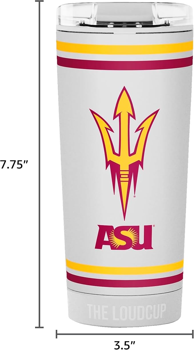 The LoudCup Blow Horn Tumbler, Cheer & Sip 2-in-1 Reusable Water Bottle with Built-In Horn for Sports Games, Tailgates, Parties & Events, BPA-Free