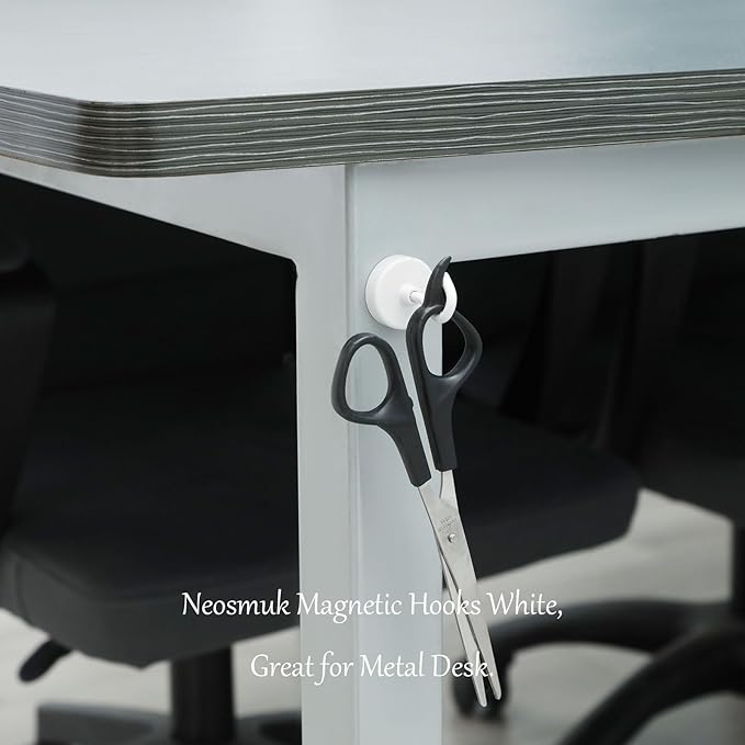Neosmuk Magnetic Hooks, Cruise Ship Essentials, 26#,White