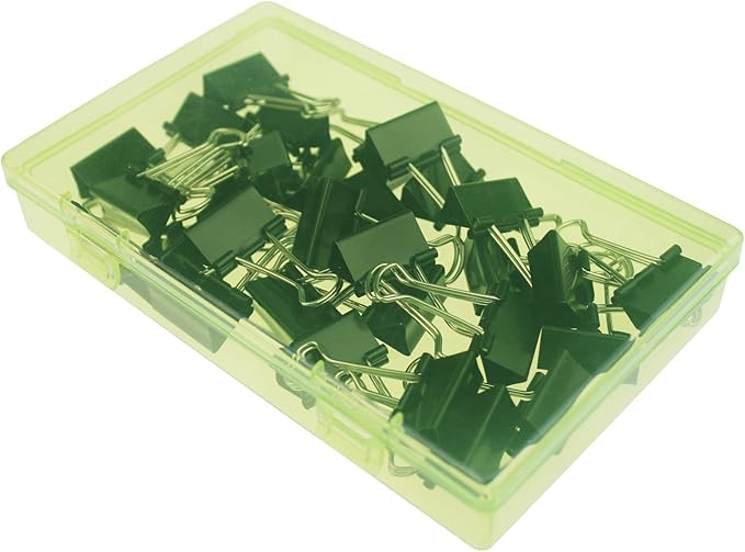 LJY 6 Pieces Rectangular Empty Mini Clear Plastic Organizer Storage Box Containers with Hinged Lids (7.1 x 4.3 x 1.2 inch, Green)