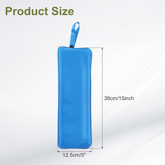 uxcell Wet Umbrellas Bag, 15 x 5 Inch Waterproof Oxford Cloth Reversible Umbrellas Sleeve Cover Portable Waterproof Case for Wet Travel Folding Umbrellas Travel Home Outdoor, Blue