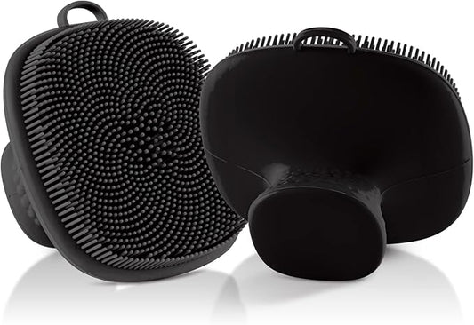 Face Scrubber 2 Pack Silicone Face Scrubber for Men Facial Cleansing Brush Silicone Face Wash Brush Manual Waterproof Cleansing Skin Care Face Brushes for and Exfoliating