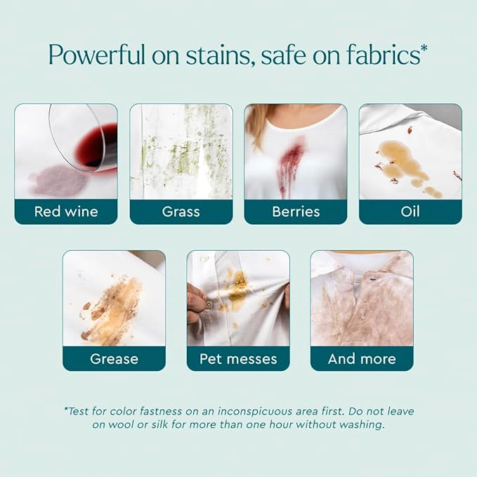Puracy Stain Remover, Travel and Laundry Stain Cleaner for Clothes, Baby Essentials, Kids Stains, Oil and Fabric Spot Cleaner, Unscented (Stain Remover Spray, 12 fl oz)