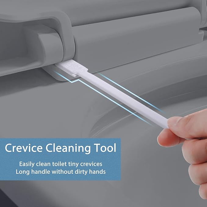 Lumkew 40Pcs Disposable Crevice Cleaning Brushes for Small Spaces, Detail Gaps Scrub Cleaner Brush Set for Toilet Bowl Corner, Household Cleaning Tool Supplies for Window Track, Door Grooves, Vent Fan