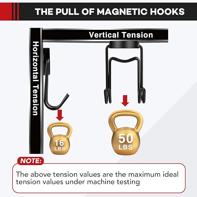 Magnetic Hooks 50Lbs+ 2026 Cruise Essentials Magnet Hook Heavy Duty Magnets Hanging Hooks for Refrigerator Grill Toolbox Outdoor 8 Pack (Black)