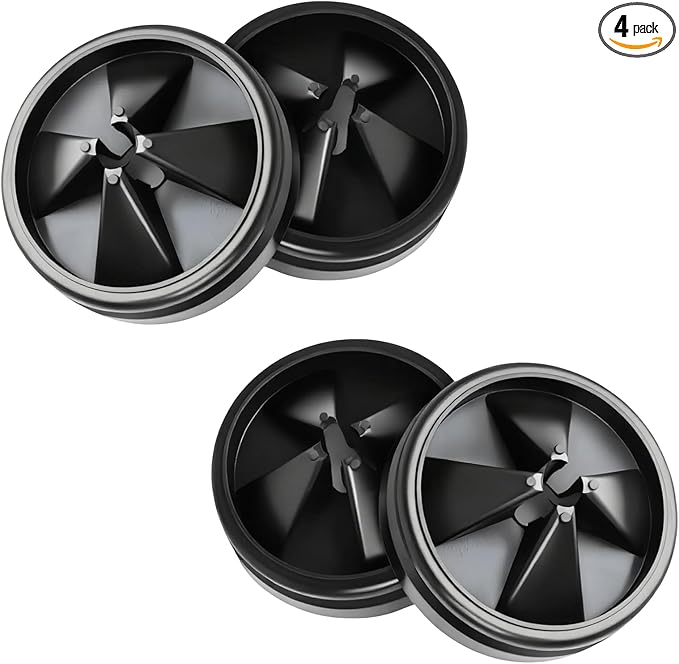 4 Pack 3 3/8 Inch Garbage Disposal Splash Guard – QCB-AM Silicone Splash Baffle with Noise Reduction, Leak-Proof Drain Protector Accessories, Compatible with InSinkErator Evolution