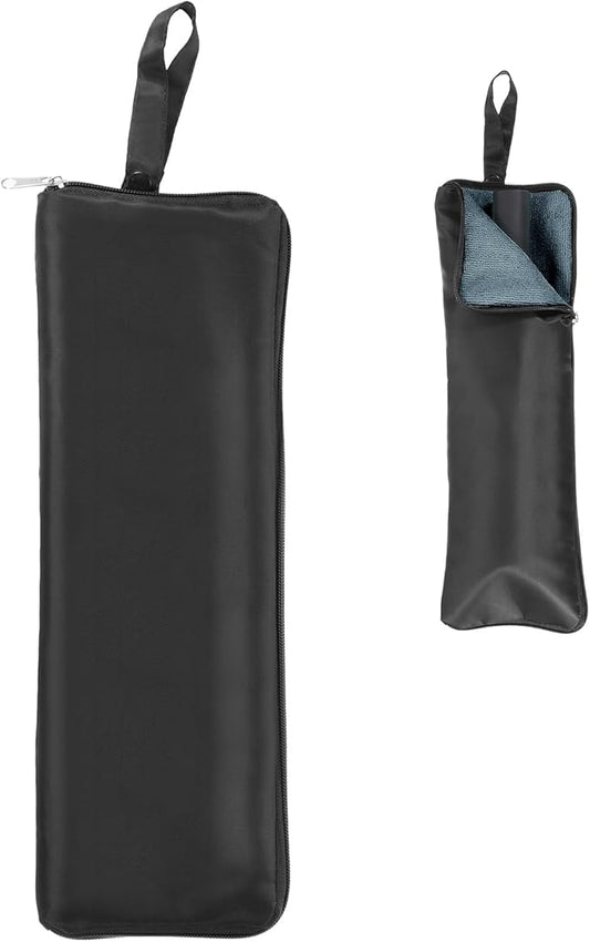 uxcell Wet Umbrellas Bag, 11 x 5 Inch Waterproof Oxford Cloth Reversible Umbrellas Sleeve Cover Portable Waterproof Case for Wet Travel Folding Umbrellas Travel Home Outdoor, Black