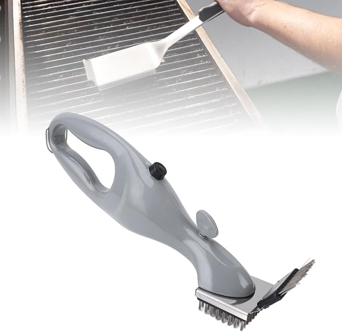 Barbeque Grill Steam Brush, Grill Cleaner Brush, BBQ Cleaning Brush for Outdoor Grill, Deep Cleansing Steam Cleaner Brush for Steel Cast Iron Ceramic Grills