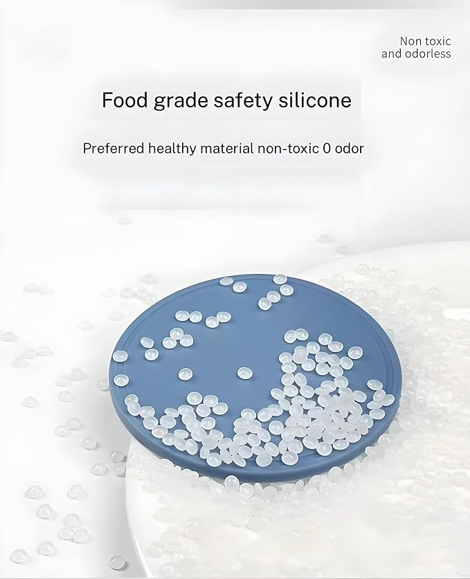 5-Pack Silicone Trivet Mats for Hot Pots, Pans & Dishes – Non-Slip Heat Resistant Round Placemats, Kitchen Counter Protectors & Coasters (Home Essentials Dark Gray,6.3"*6.3"*0.24")