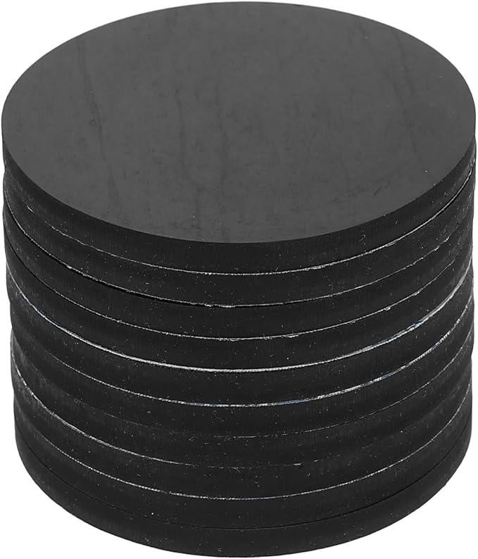 PATIKIL Non Slip Furniture Pads 2-15/16" (75mm x 5mm), 10 Pcs Adhesive Backed Round Rubber Feet Anti-Scratch Rubber Furniture Grippers for Hardwood Floor Electronics Bed Drawers DIY