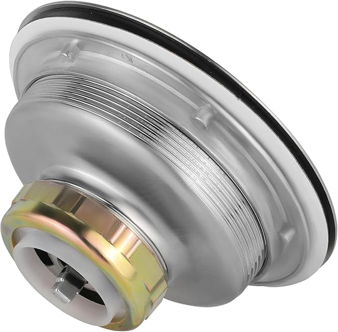 (Pack of 10) EFIELD Kitchen Sink Stainless Steel Drain Assembly With Strainer Basket and Rubber Stopper,(DRAIN031-10PCS)