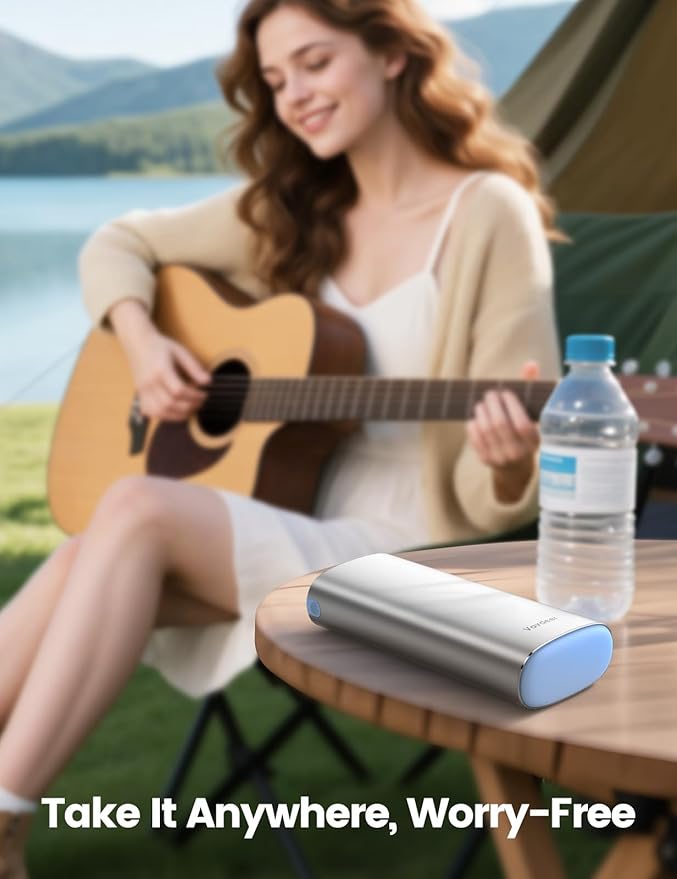 Vaydeer Metal 7 Day Pill Organizer 2 Times a Day – AM PM Weekly Travel Pill Case with Moisture-Proof Desiccant, Airtight Large Capacity Pill Box for Vitamins, Medications & Supplements (Silver)