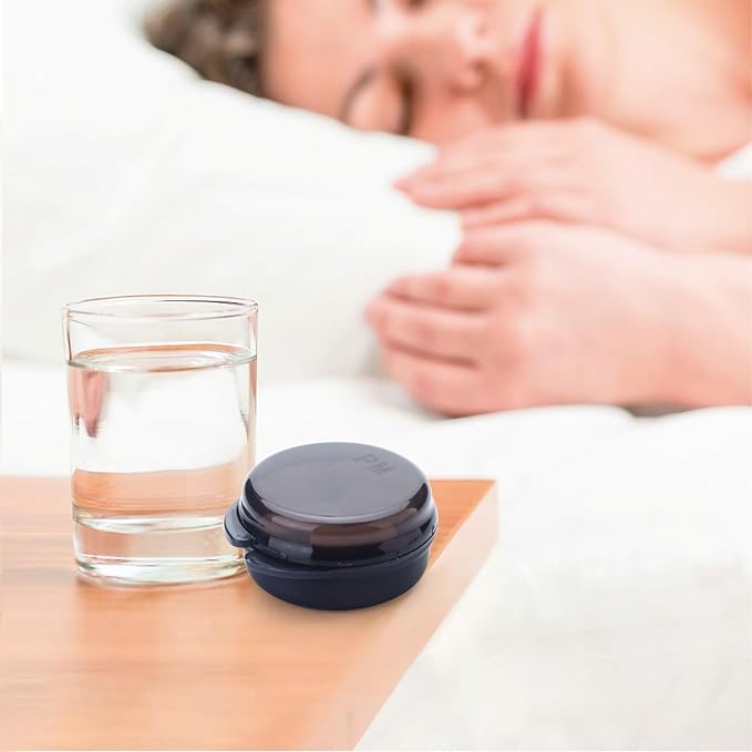 Small Pill Case for Purse Pocket (6 Pack), Double-Layer Pill Box, Portable Medicine Organizer Travel Pillbox, Cute Pill Container Holder,Multifunctional Mini Storage Box (Black)