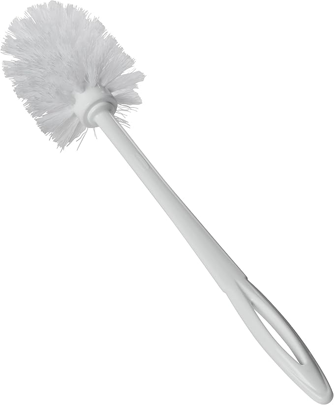 Rubbermaid Commercial Products 15" Toilet Brush, White, Toilet Bowl Brush for Bathroom, Professional/Janitorial Scrub, (Pack of 2)