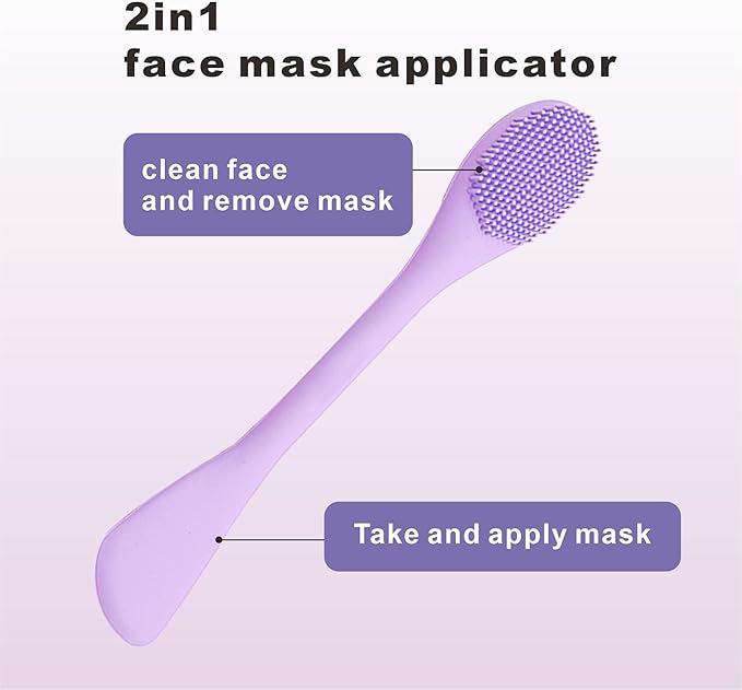 Blackhead Remover Tools, Black Head Remover for Face Nose, Silicone Face Scrubber Pore Cleaning Brush Mask Applicator for Daily Skin Care, Deep Clean Master Skin Care Tool for Women Men (Purple)