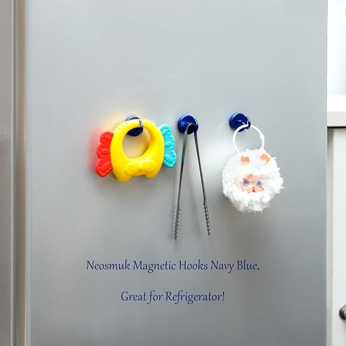 Neosmuk Magnetic Hooks, Cruise Ship Essentials, 26#,Navyblue