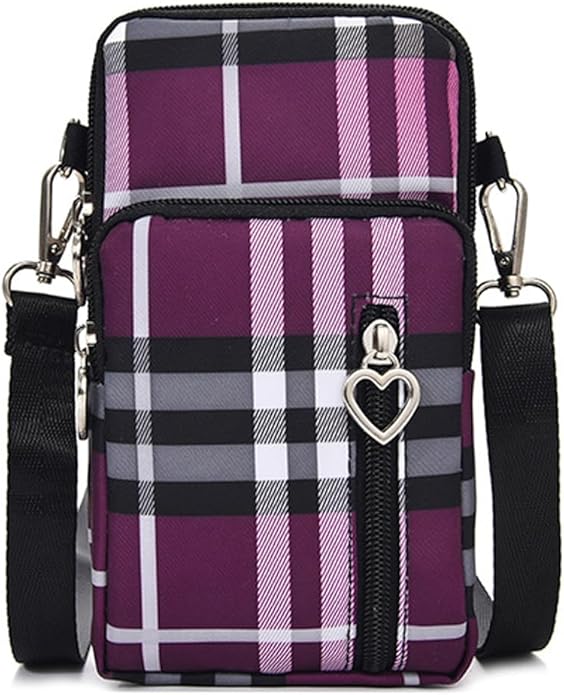JANKS Small Crossbody Bag for Women - Mini Phone Purses with Crossbody Strap and Wallet - Nylon Arm Bag