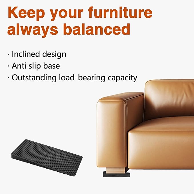 100Pcs Multi Purpose Furniture Plastic Shims Rubber Shims for Leveling Home Improvement DIY Levelers for Table,Toilet,Hot Tub and Furniture (2.4x1inch)