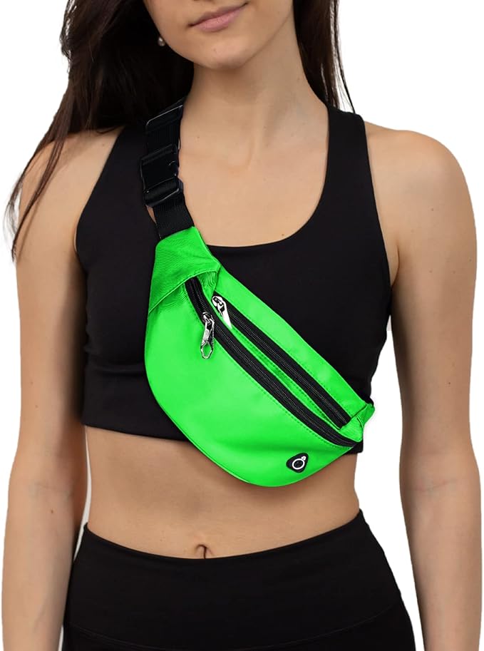Fanny Packs for Men and Women, Waterproof Sports Waist Pack Bag for Travel Hiking Running Hands-free