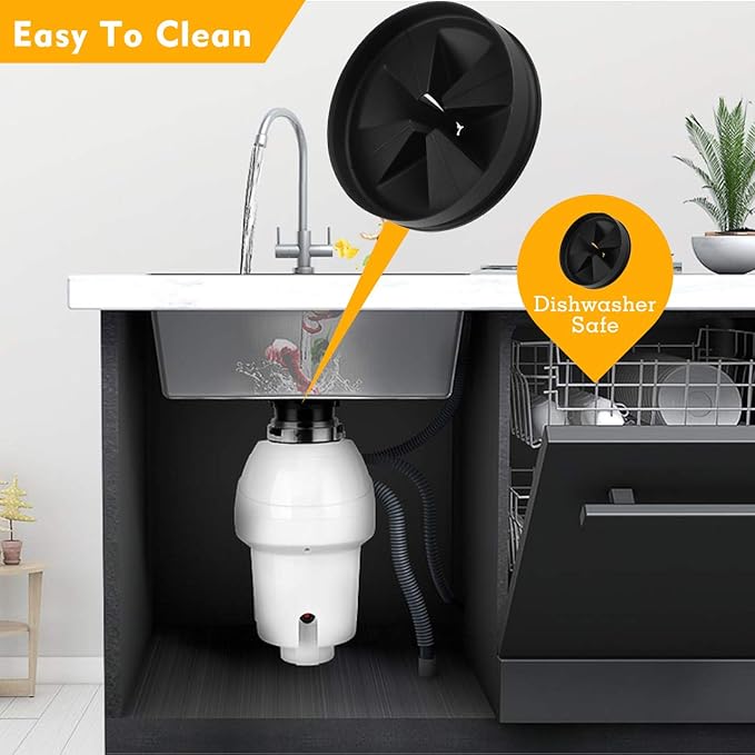 Sink Baffle, Replacement for Evolution, Garbage Disposal Splash Guards,Quite Collar,Drain Plugs,Disposer Accessories for Whirlaway, Waste King, Sinkmaster and GE Models (3.25inches)