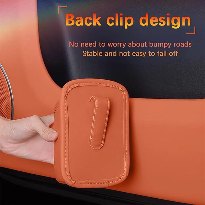 Large Car Door Cup Holder, Clip On Vehicle Seat Side Hanging Cup Drink Holder, Automotive Interior Water Bottle Organizer Mount Accessories, Universal for SUV Sedan Truck (Red)