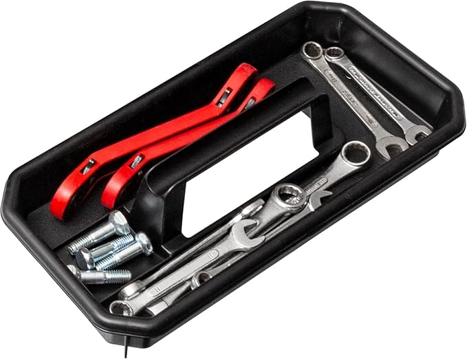 Akro-Mils 09514 ProBox 14-Inch Plastic Toolbox for Tools, Hobby or Craft Storage Toolbox with Removable Tray, 14-Inch x 8-Inch x 8-Inch, Black, 6-Pack