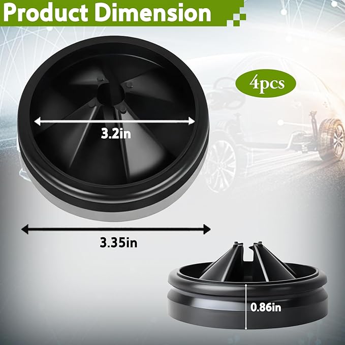 4 Pack 3 3/8 Inch Garbage Disposal Splash Guard – QCB-AM Silicone Splash Baffle with Noise Reduction, Leak-Proof Drain Protector Accessories, Compatible with InSinkErator Evolution