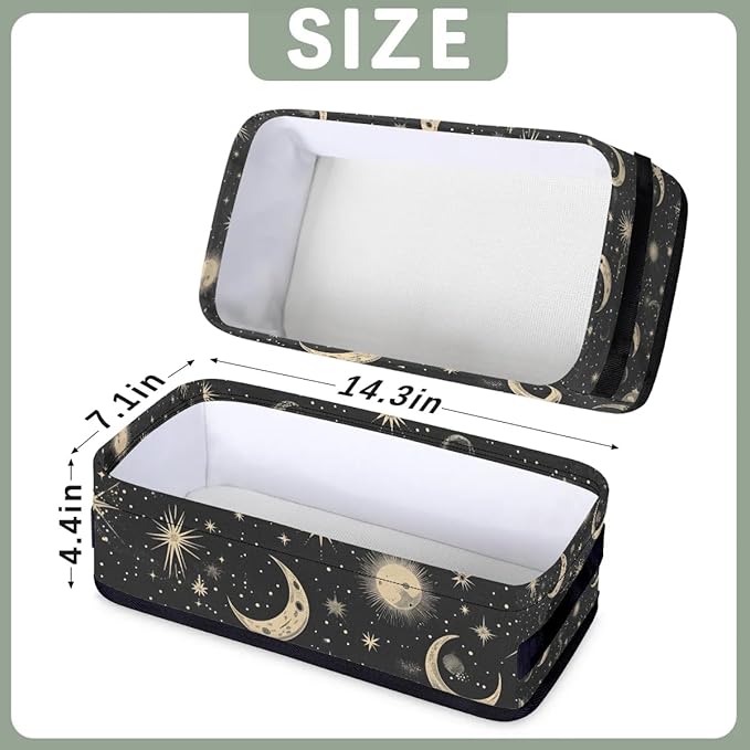 Moon Sun Small Bathroom Baskets for Toilet,Foldable Toilet Paper Tank Basket Organizer for Towels Storage Decorative Open Storage Bins for Home,Closet,Containers,Cabinet