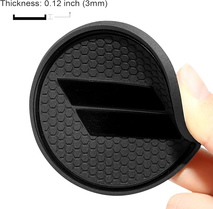 Center Console Mats for Durango Accessories 2014 2015 2016 2017 2018 2019 2020 Cup Holder Insert Coasters Custom Fit Cup Liners Pads Interior Decoration (Black Trim) - 5 Pcs Set