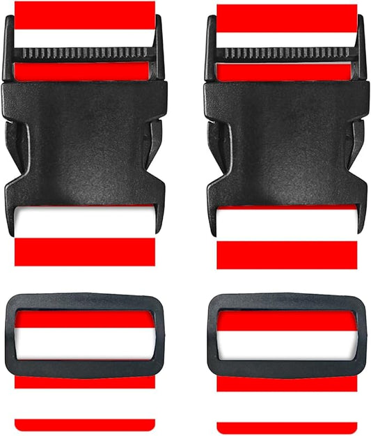 Nuxovilar Luggage Straps for suitcases red White Vertical Stripe Polyester 1.96x90.5inch 2 Set Suitcase Cargo Strap Travel Accessory Airport Hotel Road Trip