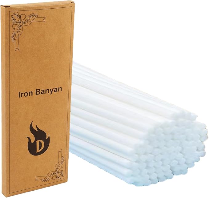 120PCS White Fiber Reed Diffuser Sticks 7.5in/19CM Diffuser Sticks Diffuser Reeds Replacements Sticks for Home,SPA