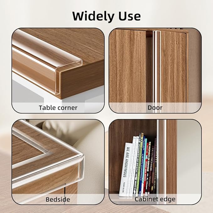 Baby Proofing Edge Protector for Baby 16.4ft Clear Edge Protector Strip Safety Corner Guards Child Proof Corner Bumper for Furniture
