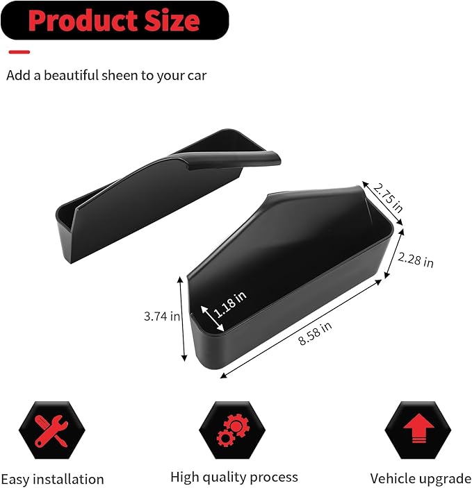 RT-TCZ Center Console Gear Shift Storage Box Tray Organizer Accessories for Ford Mustang 2024 2025