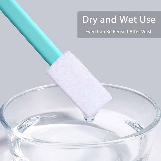 Lumkew 40pcs Crevice Cleaning Brush Tool, Disposable Toilet Brush for Toilet Seat Gaps, Crack and Crevice Cleaner Tools, Blue