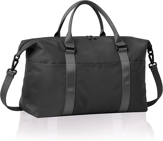 Women's Weekender Duffel Bags, Travel Tote Bag for Airplane Essentials, Overnight Bag for Women with Trolley Sleeve, Large Carry-On Hospital Bag for Labor and Delivery, Sports, Gym