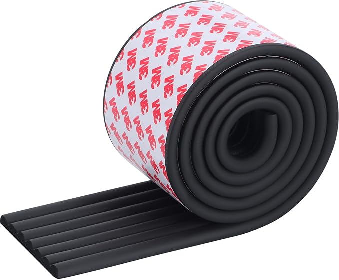 Corner Protector for Baby, Wide Edge Protector with Adhesive Backing, Baby Proofing Edge Corner Protectors Self Adhesive Furniture Corner Guard Bumper for Table, Desk, Fireplace (Black, 6.6ft)