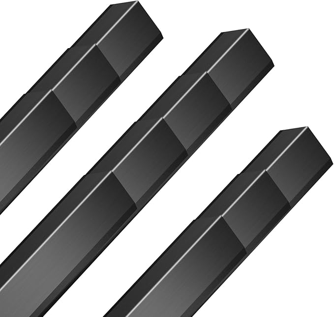 10PCS Black Aluminium Wall Corner Protector Guard 1.2x1.2x48” Corner Trim Molding L Metal Edge Protectors for Walls Corner Guards